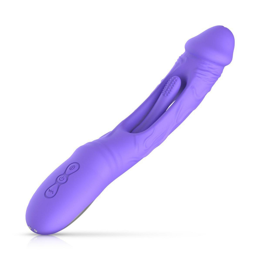 Вібратор Good Vibes Only - Flax Vibrating Dildo with G-Spot Stimulator Sex Aura Київ - фото 1
