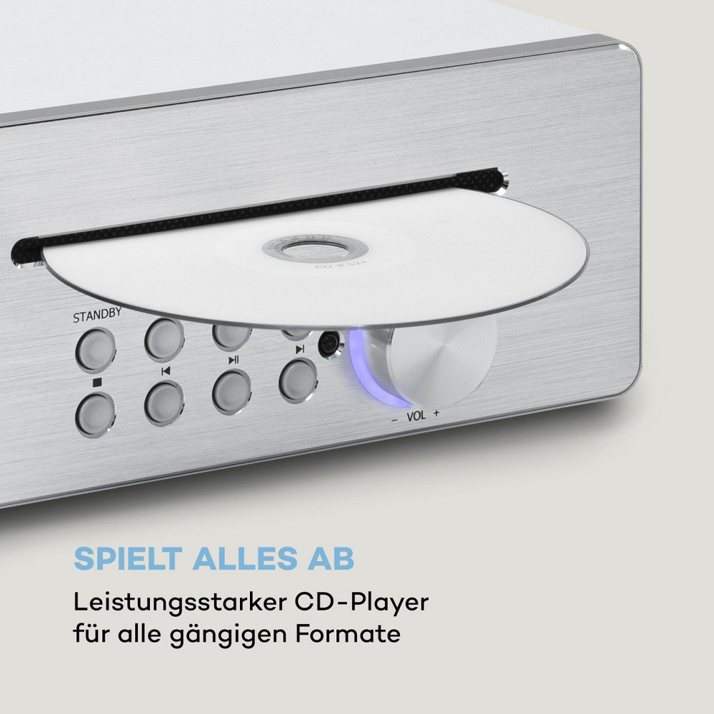 Кухонное радио Silver Star Chef 20 Вт макс CD BT USB Интернет/DAB+/FM белый Белый (Германия, читать описание) Ровно - изображение 3