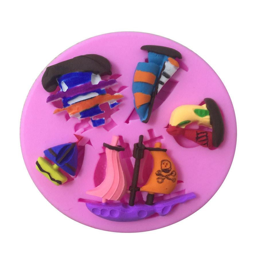 Молд кондитерский Корабли 8 см розовый Киев - изображение 5