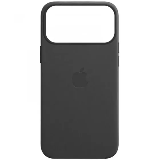 Iphone 17 Pro Max Кожаный чехол Магсейф (черный) Одесса