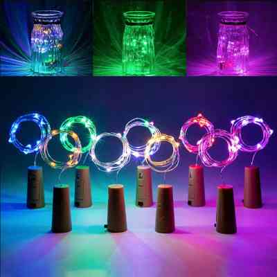 Гірлянда ColorWay пробка для пляшки на батарейках LED 20/2М (5шт/уп) кольорова (CW-GC-20L2BMC) Вінниця