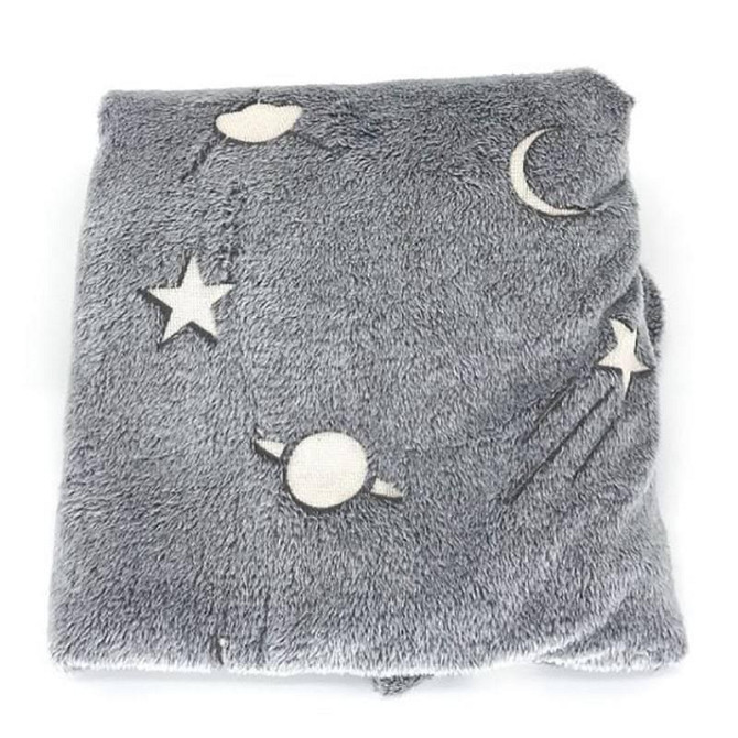 Плед-покрывало Magic Blanket светящееся в темноте (150х100см, микрофибра, звезды) без упаковки Киев - изображение 7