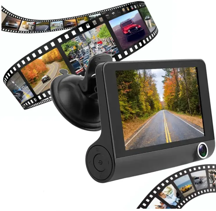 Автомобильный регистратор 1080P FHD ЖК-экран 3 камера заднего вида обзор 170 Коломыя - изображение 2