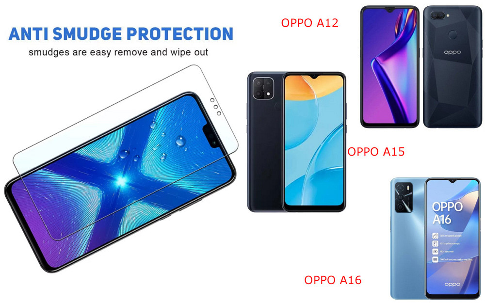 Захисне скло NeoGlass для OPPO A12, OPPO A15, OPPO A16 – надпрозоре та стійке Київ - фото 3