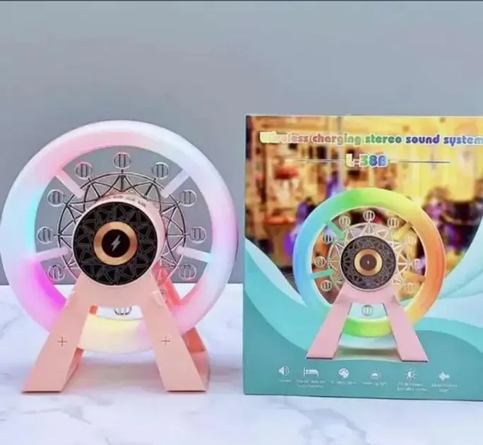 Многофункциональный аккумуляторный ночник-колонка "Карусель" с RGB-подсветкой L-38В Коломия - фото 3