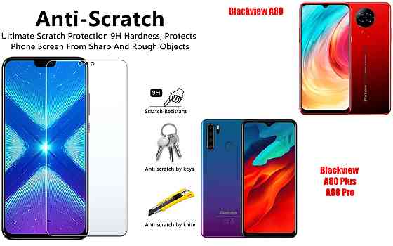 Защитное стекло NeoGlass для Blackview A80, A80 Plus, A80 Pro – ультрапрозрачное и устойчивое Киев
