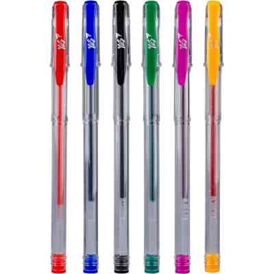 Ручка гелева Yes Classic набір 6 шт (420371) Вінниця