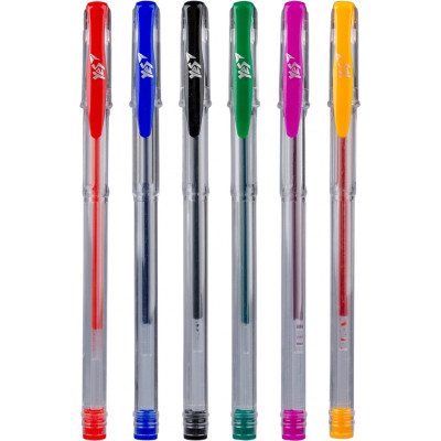 Ручка гелева Yes Classic набір 6 шт (420371) Вінниця - фото 2