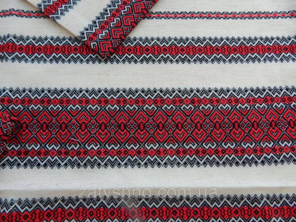 Красный комплект скатерти и салфеток вышитый яркий Киев - изображение 4