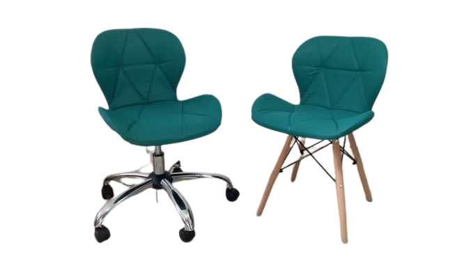 Набір стільців для майстра та клієнта Берюзовий Київ - фото 1