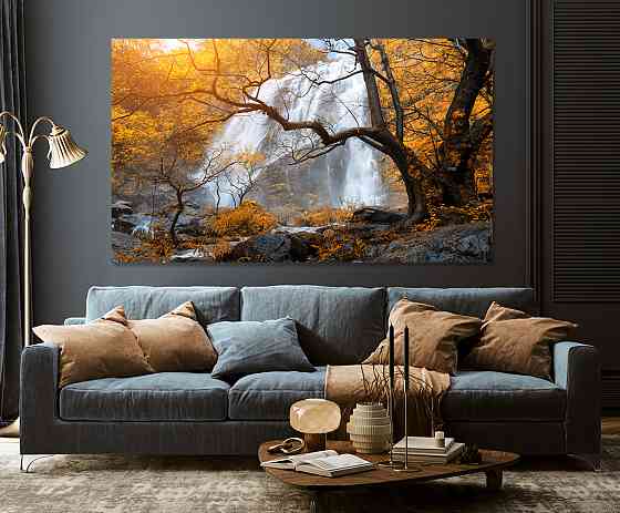 Картина холст в гостиную / спальню   Водопад   MLP_150 50x100 см Киев