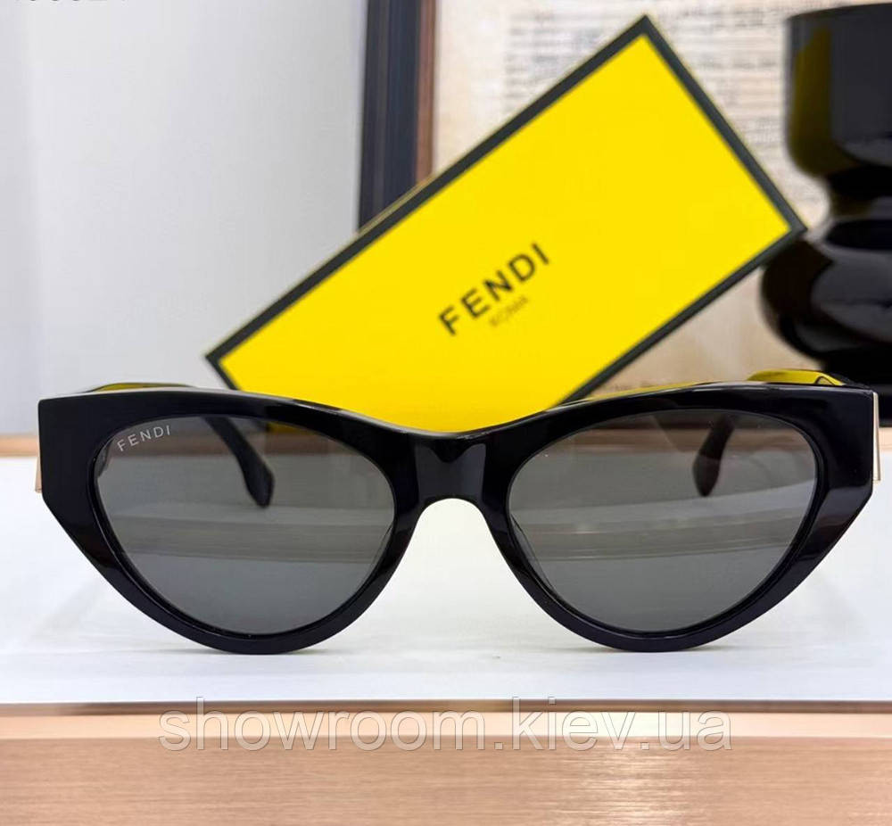 Жіночі сонцезахисні окуляри кішечки (50092) silver lux Київ - фото 4