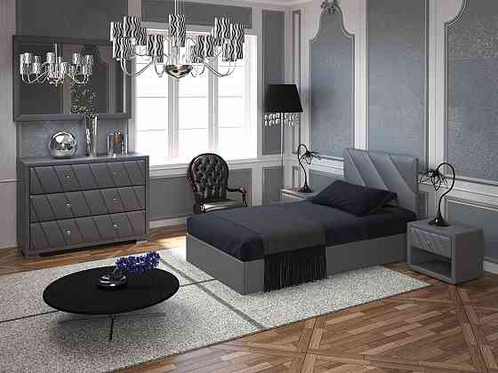 Ліжко SheridanDesign з підйомним механізмом каркас метал 90x200 сірий Київ