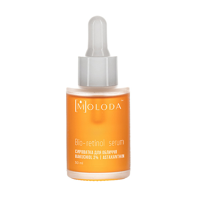 Оновлююча сироватка з бакучіолом Serum bakuchiol 2% Squalane Astaxanthin Moloda 30 мл Вінниця - фото 1