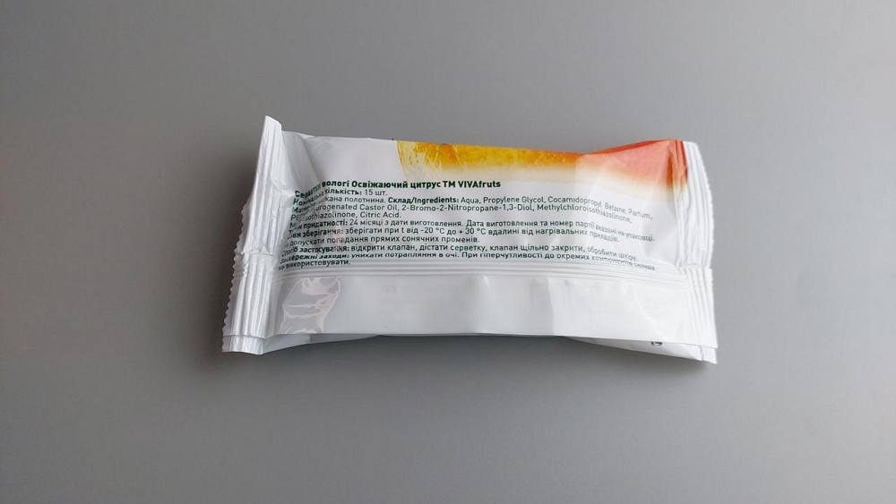 Влажная салфетка  15 шт 