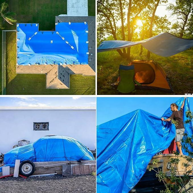 Водонепроникний щільний брезент з люверсами стійкий до УФ-випромінювання 2×2м Луцк - изображение 3