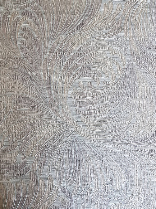 Шпалери метрові вінілові на флізелін Grandeco Poem геометрія абстракція мазки віяло бузкові бежеві на білому Київ - фото 1