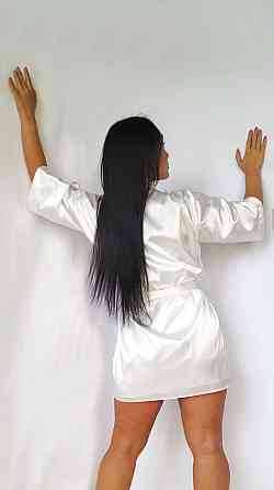 Набір нічна сорочка з халатом Білий L Харків