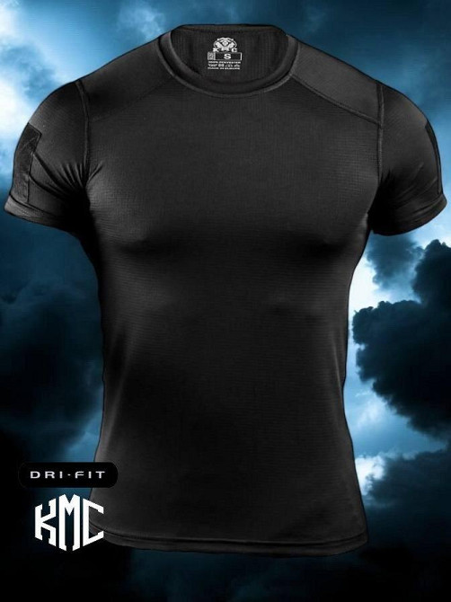 Тактическая потоотводящая футболка  samuray Cooltuch black Одесса - изображение 2