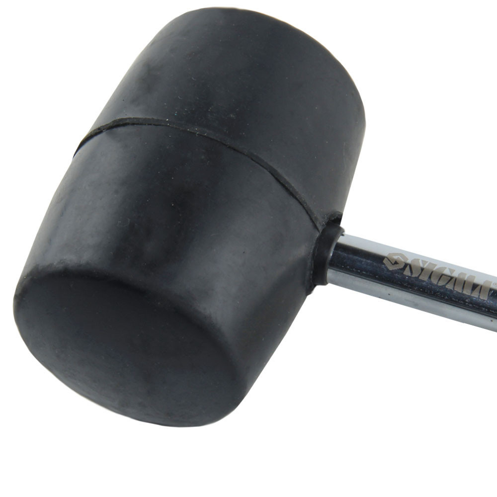 Sigma Киянка резиновая чёрная 900г металлическая обрезиненная рукоятка SIGMA (4317501) Коломия - фото 4