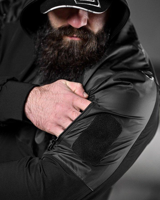 Тактична вітровка RECOBA чорна ДЛ6350 Одеса - фото 5