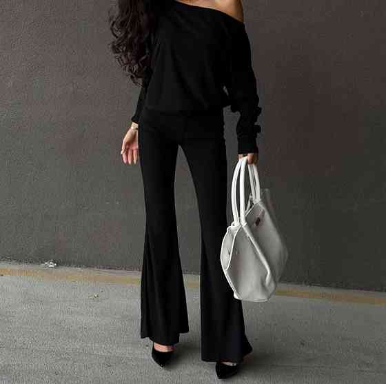 Жіночі класичні теплі брюки-лосини мікродайвинг начос Одеса