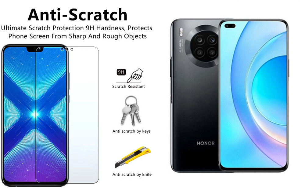 Защитное стекло NeoGlass для Honor 50 Lite – ультрапрозрачное и устойчивое Киев - изображение 1