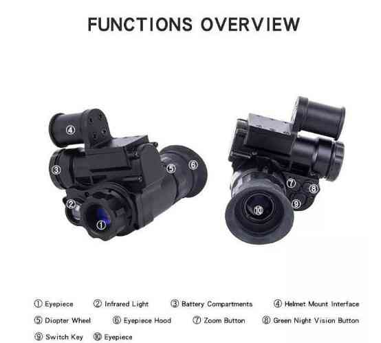 Монокуляр (прибор) с ночным видением Vector Optics NVG 10 + WiFi на каску (до 800м) Винница
