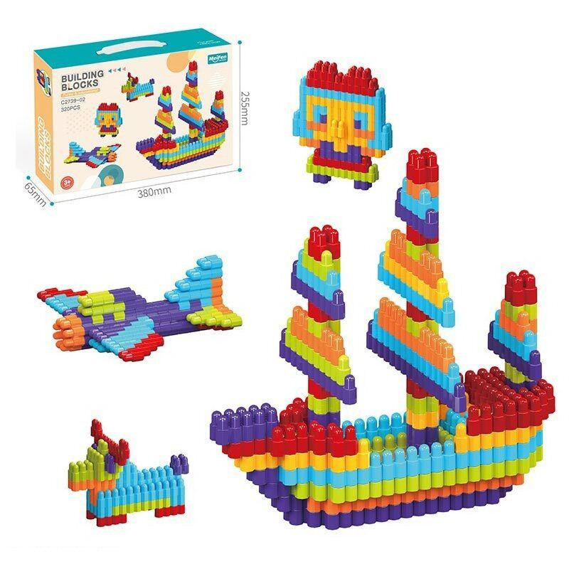 Конструктор різнокольоровий 320 деталей (C 2739-02) Чернігів - фото 1