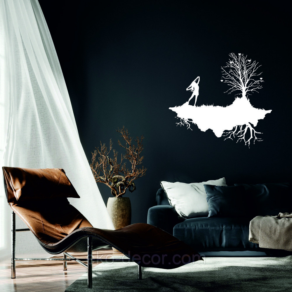 Декоративное настенное Панно «Дерево», Декор на стену 50*46 см, Белый Киев - изображение 1