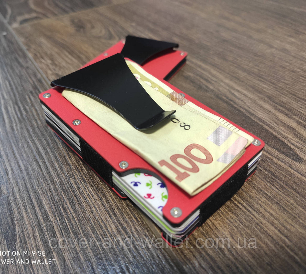 Металевий картхолдер затискач для купюр і карток Київ - фото 2