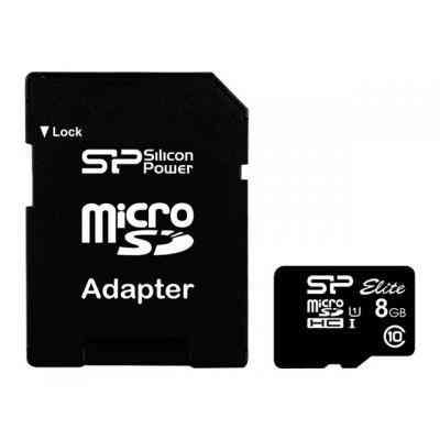Карта памяти Silicon Power 8Gb microSDHC class 10 (SP008GBSTHBU1V10SP) Винница