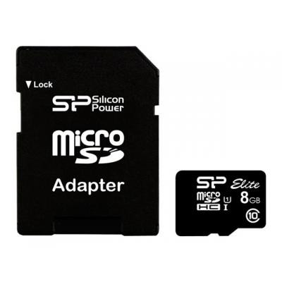 Карта памяти Silicon Power 8Gb microSDHC class 10 (SP008GBSTHBU1V10SP) Винница - изображение 1