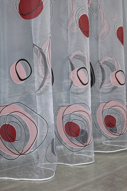 Тюль органза с принтом цвет разноцветный 1424т Киев - изображение 7