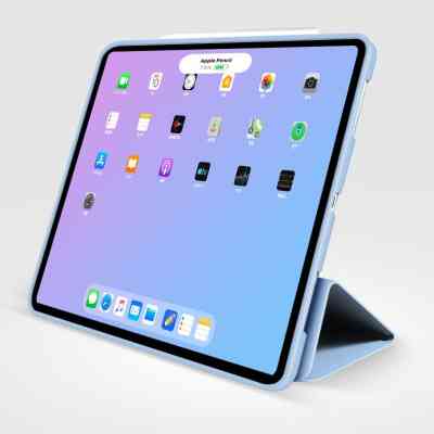 Чехол для планшета BeCover Tri Fold Soft TPU Silicone Apple iPad Air 4 10.9 2020/2021 Light Blue (708782) Винница
