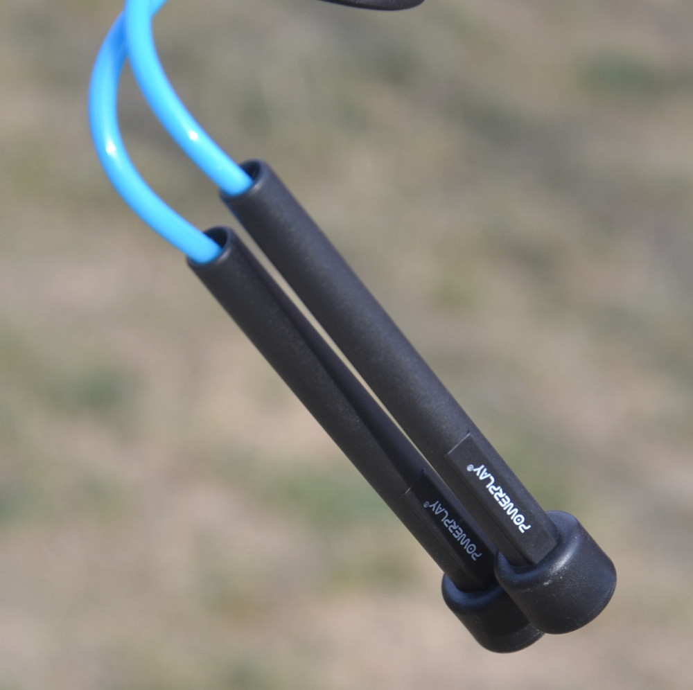 Скакалка PowerPlay 4201 Basic Jump Rope Синяя 2,8 м Луцк - изображение 3