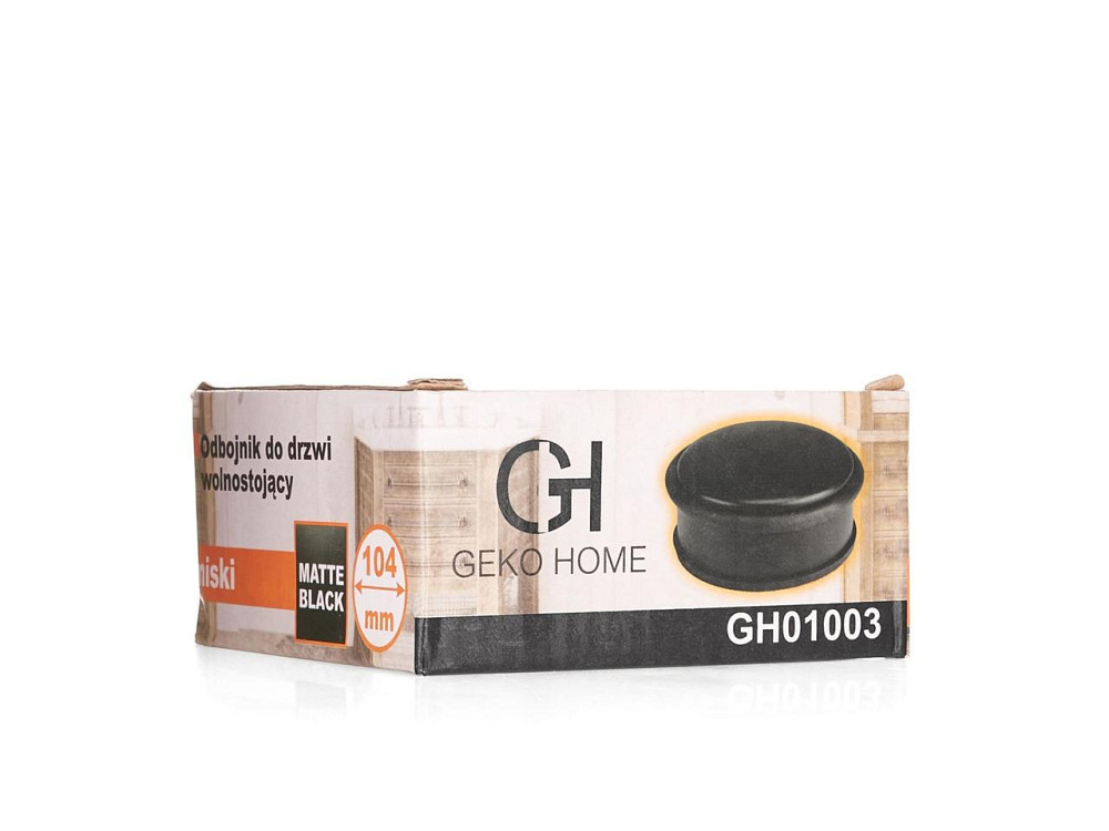 Відбійник дверний антиковзальний "GekoHome" 1,1 кг діаметром 95 мм висотою 45 мм чорний матовий, 95 / 45 Київ - фото 3