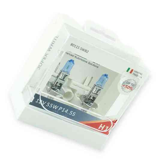 Автолампа 12V 55 W MTA Super біла 50% (2шт) H1 Мукачево