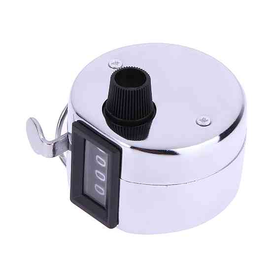 Механический ручной счётчик RESTEQ — металлический кликер-счётчик до 9999 щелчков для спорта, учёта и подсчёта действий Киев