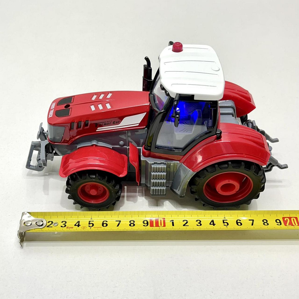 Трактор на радіокеруванні масштаб 1:24 підсвічування Червоний (HJ8011) Чернігів - фото 2