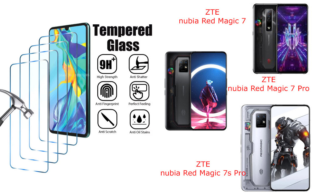 Захисне скло ArmorGlass для ZTE nubia Red Magic 7, 7 Pro, 7s Pro – стійке до подряпин та ударів Київ - фото 1