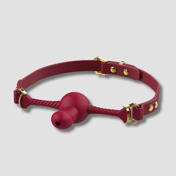 Кляп с фиксатором в форме дилдо UPKO Desire for Mouth Bondage Collection-Dildo, красный Sex Aura Киев