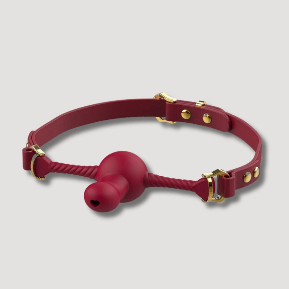 Кляп с фиксатором в форме дилдо UPKO Desire for Mouth Bondage Collection-Dildo, красный Sex Aura Киев - изображение 3