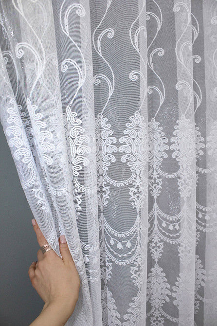 Тюль жаккард 