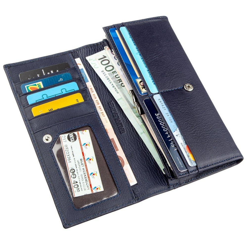 Женский кошелек с внешним отделением ST Leather 18895 Синий Киев - изображение 2