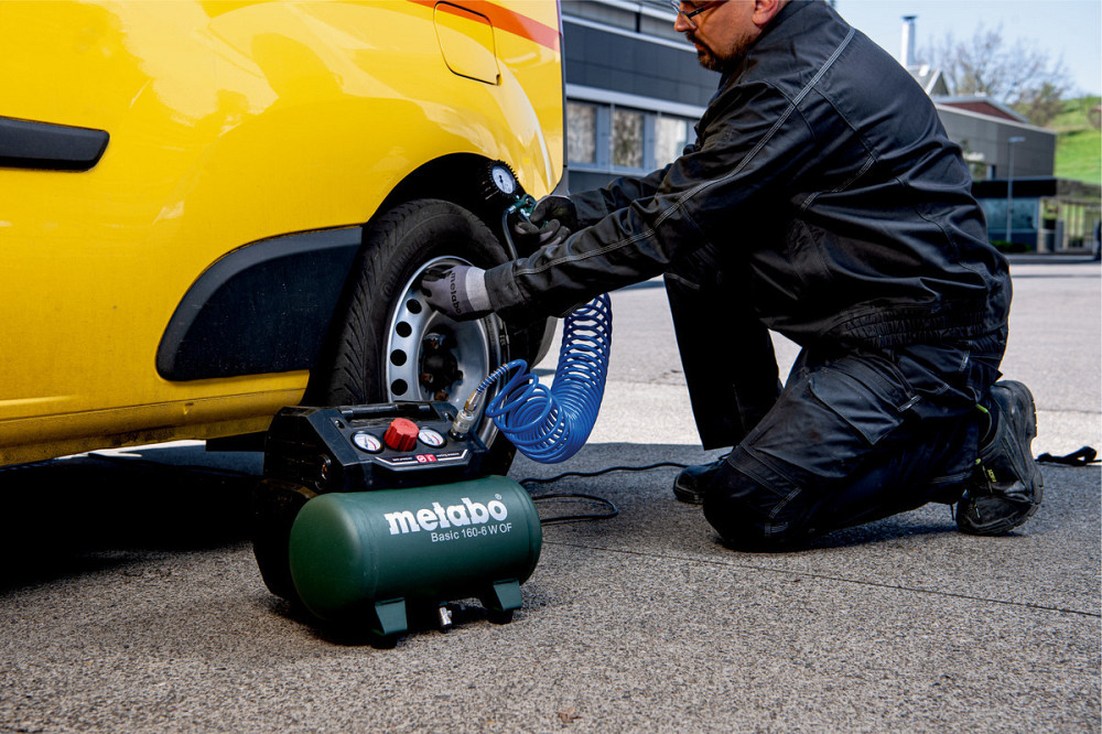 Компресор переносний Metabo Basic 160-6 W OF (601501000): 160 л/хв., 900Вт, 6 бар Київ - фото 9