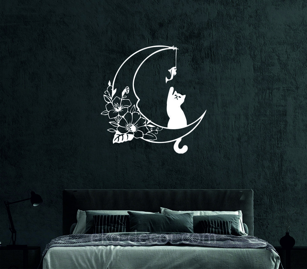 Декоративное настенное 3D Панно «Котёнок» Декор на стену с объемом 90*86 см, Белый Киев - изображение 4