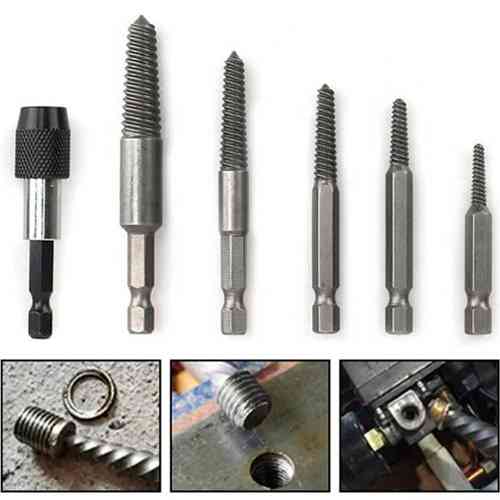 Набор экстракторов 5шт с магнитным удлинителем для извлечения обломков винтов Винница