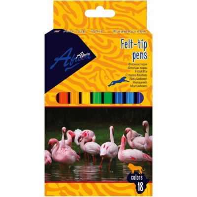 Фломастери Economix Africa, 18 кольорів, лінія 1-2 мм (E11231) Вінниця - фото 1