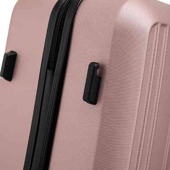 Валіза пластикова WINGS HRR01 мала 55 см золотисто-рожева Київ